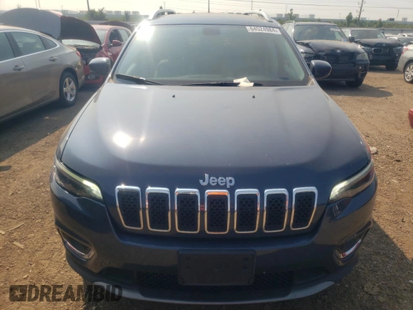 2020 Jeep Cherokee Limited with VIN 1C4PJLDX4LD596814, listed as a Copart auction lot 64524984 with 55,593 mi miles and Salvage title. Bid and sale history available at DreamBid. Image 5.