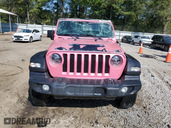 2021 Jeep Wrangler Willys with VIN 1C4HJXAG6MW651740, listed as a Copart auction lot 75310184 with 39,608 mi miles and Salvage title. Bid and sale history available at DreamBid. Image 5.