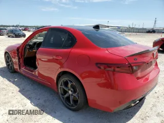 2018 Alfa Romeo Giulia Ti Sport with VIN ZARFAECN7J7589588, listed as a Copart auction lot 48062563 with 65,303 mi miles. Bid and sale history available at carsss.com. Image 2.