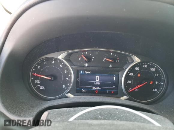 2019 GMC Terrain SLE with VIN 3GKALMEV8KL324816, listed as a Copart auction lot 87807285 with 56,487 mi miles and Salvage Title. Bid and sale history available at carsss.com. Image 9.