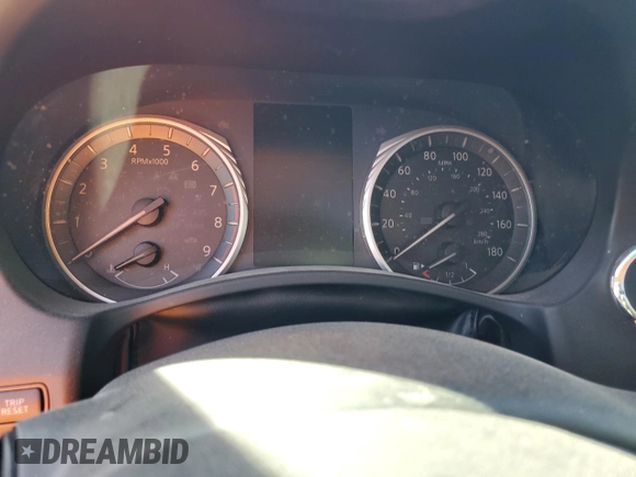 2018 Infiniti Q50 Luxe with VIN JN1EV7AP3JM592096, listed as a Copart auction lot 41879355 with Not Provided miles and Salvage Title. Bid and sale history available at DreamBid. Image 9.