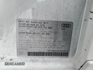 2018 Audi allroad Prestige with VIN WA19NAF4XJA069714, listed as a Copart auction lot 46351465 with 108,240 mi miles and Salvage Title. Bid and sale history available at carsss.com. Image 14.