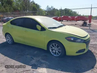2013 Dodge Dart SXT with VIN 1C3CDFBH3DD133443, listed as a IAAI auction lot 42015225 with 56,867 mi miles. Bid and sale history available at carsss.com. Image 1.