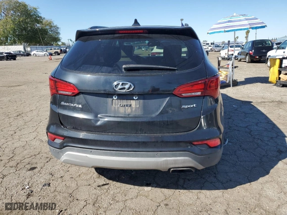 2017 Hyundai Santa Fe Sport 2.4L with VIN 5XYZU3LB4HG480267, listed as a Copart auction lot 45812075 with 227,382 mi miles and Clean Title. Bid and sale history available at carsss.com. Image 6.
