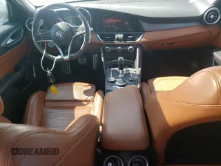 2018 Alfa Romeo Giulia Ti Sport with VIN ZARFAECN7J7571981, listed as a Copart auction lot 68208114 with 142,729 mi miles and Salvage Title. Bid and sale history available at carsss.com. Image 8.