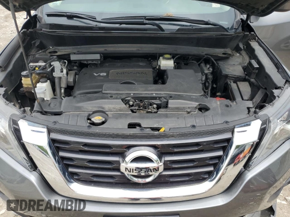 2020 Nissan Pathfinder S with VIN 5N1DR2AM5LC576489, listed as a Copart auction lot 57211435 with 75,641 mi miles and Salvage title. Bid and sale history available at DreamBid. Image 12.
