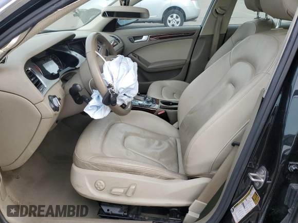 2012 Audi A4 2.0T Premium Plus with VIN WAUFFAFL0CN002562, listed as a Copart auction lot 50195465 with 0 mi miles and Salvage Title. Bid and sale history available at carsss.com. Image 7.