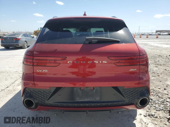 2023 Genesis GV70 2.5T z VIN KMUMADTB0PU086462, wystawiony jako Copart lot #49545785 z przebiegiem 72 917 mil mil oraz Szkoda całkowita • Salvage title. Historia ofert i sprzedaży dostępna na DreamBid. Obrazek 6.