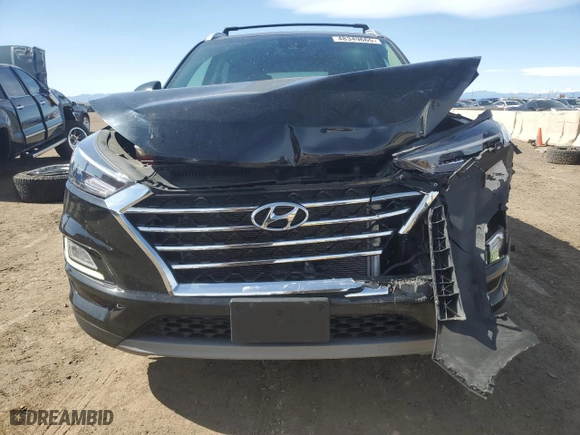 2021 Hyundai Tucson Limited with VIN KM8J3CALXMU407825, listed as a Copart auction lot 48349665 with 49,654 mi miles and Salvage Title. Bid and sale history available at carsss.com. Image 5.