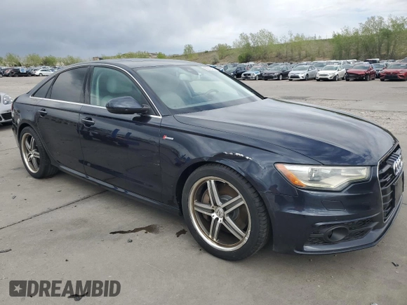 2013 Audi A6 Prestige z VIN WAUHGAFC5DN081069, wystawiony jako Copart lot #55319425 z przebiegiem 109 431 mil mil oraz Szkoda całkowita • Salvage title. Historia ofert i sprzedaży dostępna na DreamBid. Obrazek 4.