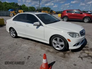 2010 Mercedes-Benz C 300 Sport with VIN WDDGF5EB6AR092478, listed as a Copart auction lot 54294735 with 76,057 mi miles and Salvage Title. Bid and sale history available at DreamBid. Image 4.