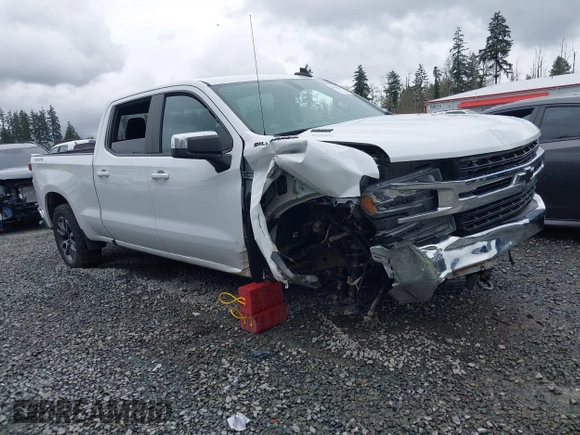 2021 Chevrolet Silverado 1500 LT z VIN 3GCUYDETXMG307908, wystawiony jako IAAI lot #41910530 z przebiegiem Nie podano mil oraz . Historia ofert i sprzedaży dostępna na DreamBid. Obrazek 1.
