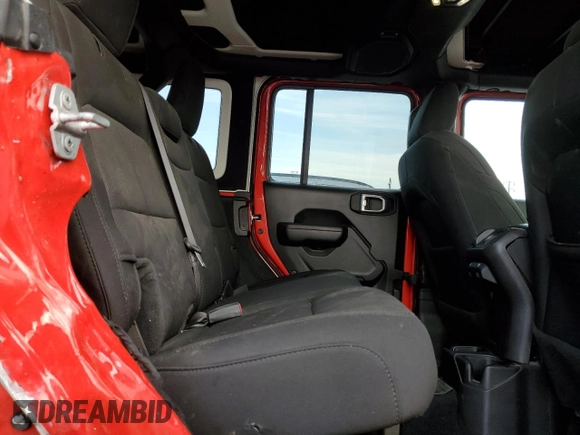 2022 Jeep Wrangler Unlimited High Tide with VIN 1C4HJXDG5NW107100, listed as a Copart auction lot 83231044 with 37,898 mi miles and Salvage Title. Bid and sale history available at DreamBid. Image 11.