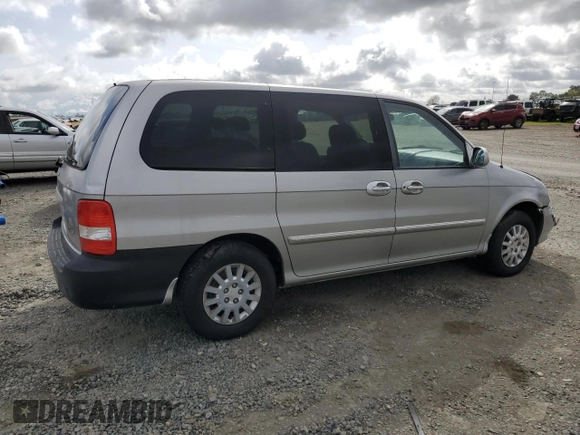 2003 Kia Sedona LX with VIN KNDUP131236474797, listed as a Copart auction lot 50842985 with 190,178 mi miles and Salvage Title. Bid and sale history available at carsss.com. Image 3.