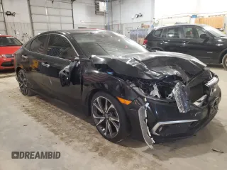 2020 Honda Civic Sedan Touring with VIN 19XFC1F97LE011280, listed as a Copart auction lot 88878665 with 77,160 mi miles and Salvage Title. Bid and sale history available at carsss.com. Image 4.