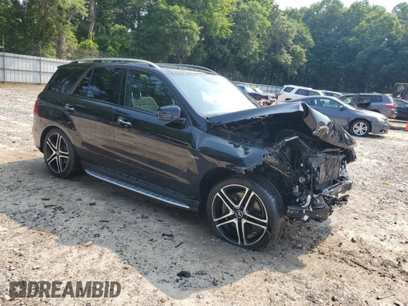2018 Mercedes-Benz GLE 43 AMG with VIN 4JGDA6EB0JB032248, listed as a Copart auction lot 59057445 with 72,228 mi miles and Salvage title. Bid and sale history available at DreamBid. Image 4.