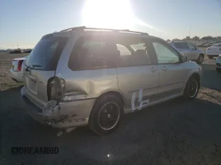 2004 Mazda MPV ES with VIN JM3LW28J840505124, listed as a Copart auction lot 78191914 with 186,992 mi miles and Salvage Title. Bid and sale history available at carsss.com. Image 3.
