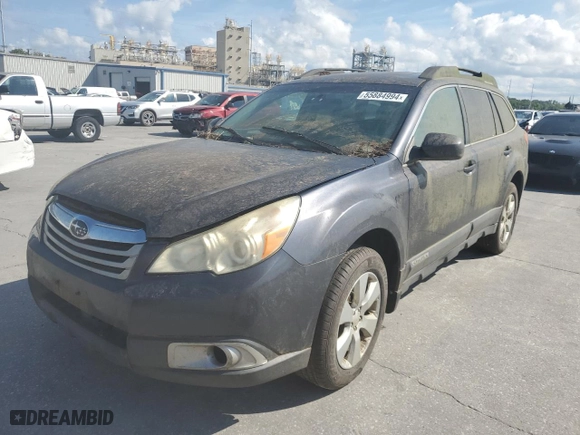 2010 Subaru Outback Prem All-Weathr/Pwr Moon with VIN 4S4BRBGCXA3343436, listed as a Copart auction lot 55884994 with 0 mi miles and Salvage Title. Bid and sale history available at carsss.com. Image 1.