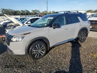 2024 Nissan Pathfinder Platinum with VIN 5N1DR3DG0RC274130, listed as a Copart auction lot 82859564 with 0 mi miles and Non Repairable. Bid and sale history available at carsss.com. Image 1.