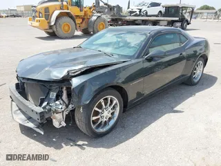 2013 Chevrolet Camaro LS with VIN 2G1FA1E34D9174206, listed as a IAAI auction lot 42115545 with 105,381 mi miles. Bid and sale history available at carsss.com. Image 2.