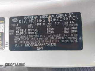 2014 Kia Soul + with VIN KNDJP3A58E7704120, listed as a IAAI auction lot 42109351 with 145,103 mi miles. Bid and sale history available at carsss.com. Image 9.