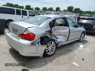 2008 Infiniti M with VIN JNKAY01F98M656586, listed as a Copart auction lot 62480865 with Not provided miles and Salvage title. Bid and sale history available at DreamBid. Image 3.