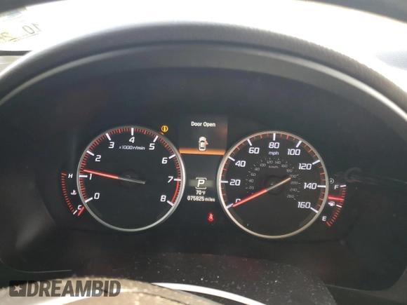 2022 Acura ILX w/Premium/A-Spec Package with VIN 19UDE2F83NA006177, listed as a Copart auction lot 47604725 with 75,825 mi miles and Salvage Title. Bid and sale history available at carsss.com. Image 9.