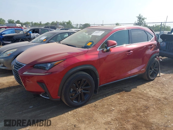 2020 Lexus NX 300h with VIN JTJGJRDZ6L2140536, listed as a IAAI auction lot 42591125 with 49,770 mi miles and . Bid and sale history available at DreamBid. Image 18.