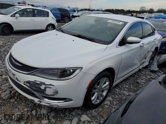 2016 Chrysler 200 Limited with VIN 1C3CCCAB1GN113477, listed as a Copart auction lot 47805365 with 151,810 mi miles and Salvage Title. Bid and sale history available at carsss.com. Image 1.
