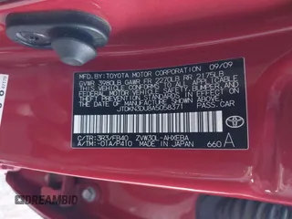 2010 Toyota Prius II z VIN JTDKN3DU8A5058371, wystawiony jako IAAI lot #42304465 z przebiegiem 185 280 mil mil oraz . Historia ofert i sprzedaży dostępna na DreamBid. Obrazek 9.
