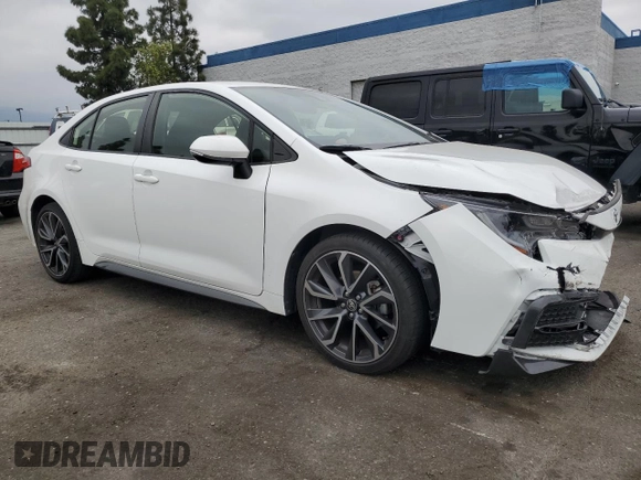 2021 Toyota Corolla SE with VIN JTDS4MCE1MJ081019, listed as a Copart auction lot 54340655 with 26,882 mi miles and Salvage Title. Bid and sale history available at carsss.com. Image 4.