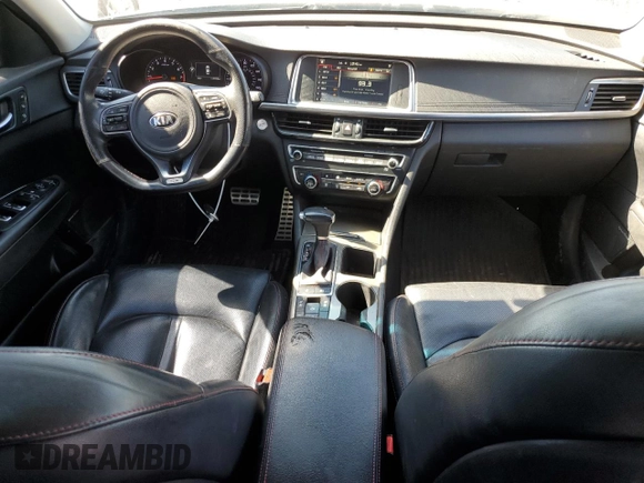 2016 Kia Optima SX Turbo with VIN 5XXGW4L25GG012459, listed as a Copart auction lot 61264204 with 117,785 mi miles and Salvage Title. Bid and sale history available at carsss.com. Image 8.
