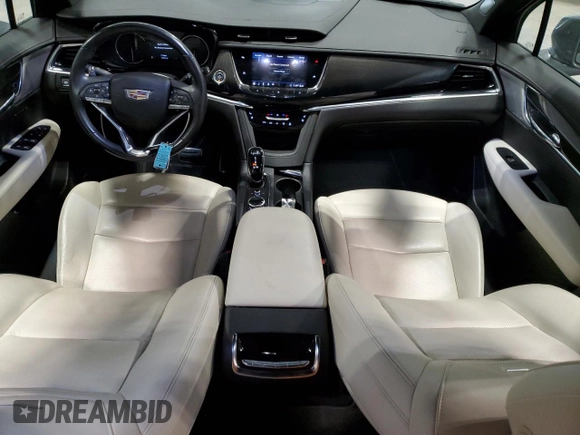 2020 Cadillac XT6 AWD Sport with VIN 1GYKPGRS5LZ145966, listed as a Copart auction lot 66585334 with 76,735 mi miles and Salvage Title. Bid and sale history available at carsss.com. Image 8.