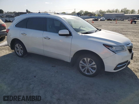 2015 Acura MDX Advance/Entertainment Pkg with VIN 5FRYD4H82FB009557, listed as a Copart auction lot 51964965 with 157,892 mi miles and Salvage Title. Bid and sale history available at carsss.com. Image 4.
