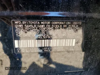 2012 Lexus LS 460 L with VIN JTHGL5EF8C5046150, listed as a Copart auction lot 87272314 with 229,071 mi miles and Clean title. Bid and sale history available at DreamBid. Image 12.
