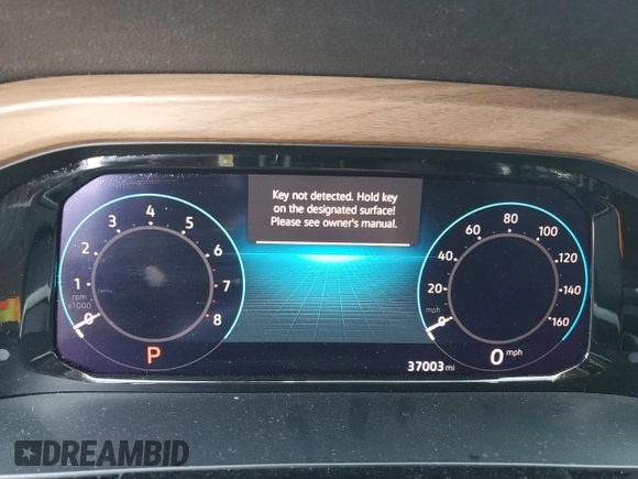 2024 Volkswagen Atlas SE with VIN 1V2WR2CA5RC536517, listed as a Copart auction lot 63795655 with 37,003 mi miles and Clean title. Bid and sale history available at DreamBid. Image 9.