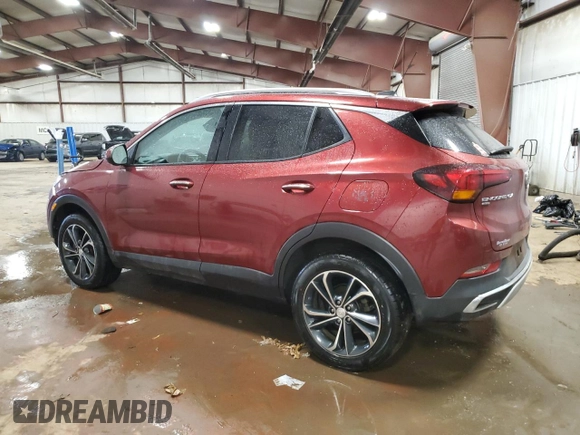 2022 Buick Encore GX Essence with VIN KL4MMGSLXNB028965, listed as a Copart auction lot 46574165 with 101,353 mi miles and Salvage title. Bid and sale history available at DreamBid. Image 2.