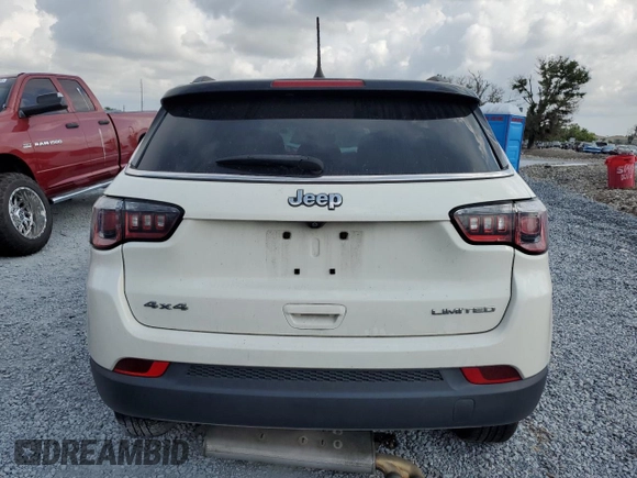 2019 Jeep Compass Limited with VIN 3C4NJDCB1KT672484, listed as a Copart auction lot 57934455 with 72,051 mi miles and Non repairable. Bid and sale history available at DreamBid. Image 6.