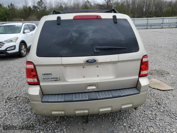 2010 Ford Escape XLT with VIN 1FMCU0D76AKA31358, listed as a Copart auction lot 49997695 with 0 mi miles and Salvage Title. Bid and sale history available at carsss.com. Image 6.