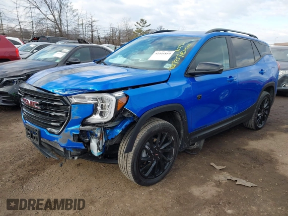 2024 GMC Terrain SLE with VIN 3GKALTEG1RL151176, listed as a IAAI auction lot 41441859 with 10,706 mi miles. Bid and sale history available at carsss.com. Image 2.