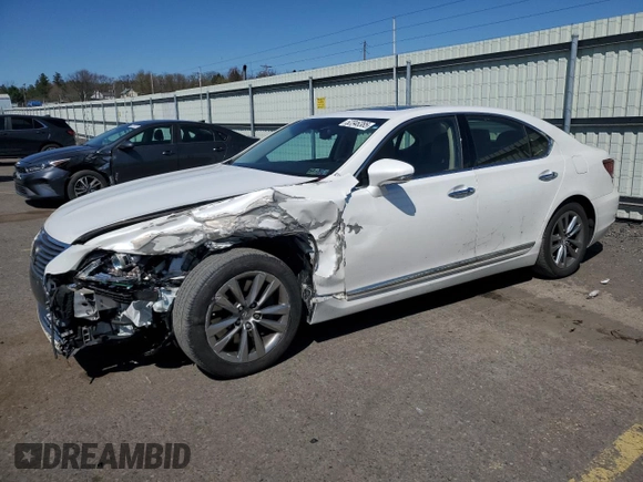 2014 Lexus LS 460 with VIN JTHCL5EF4E5022820, listed as a Copart auction lot 52346385 with 40,862 mi miles and Salvage Title. Bid and sale history available at DreamBid. Image 1.