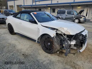 2022 BMW M4 Competition xDrive with VIN WBS33BA03NCK37773, listed as a Copart auction lot 81842564 with 0 mi miles and Salvage Title. Bid and sale history available at carsss.com. Image 4.