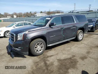 2017 GMC Yukon XL SLT with VIN 1GKS2GKC1HR338599, listed as a Copart auction lot 48874365 with 0 mi miles and Salvage Title. Bid and sale history available at carsss.com. Image 1.