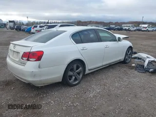 2008 Lexus GS 350 with VIN JTHBE96S380038307, listed as a IAAI auction lot 40749716 with 132,890 mi miles. Bid and sale history available at carsss.com. Image 4.