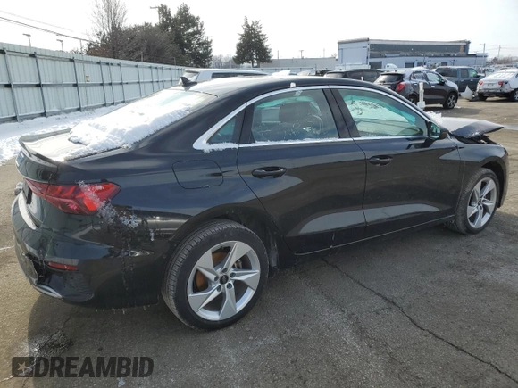 2024 Audi A3 Premium z VIN WAUAUDGY5RA079343, wystawiony jako Copart lot #45849855 z przebiegiem 25 325 mil mil oraz Czysty tytuł • Clean title. Historia ofert i sprzedaży dostępna na DreamBid. Obrazek 3.