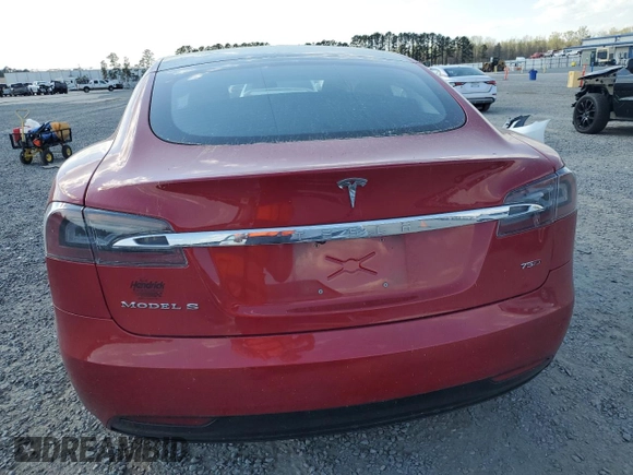 2017 Tesla Model S 100D with VIN 5YJSA1E25HF198612, listed as a Copart auction lot 50604795 with 78,129 mi miles and Salvage Title. Bid and sale history available at carsss.com. Image 6.