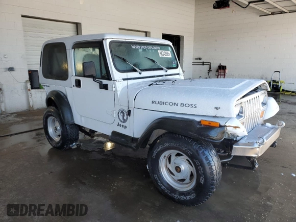 1995 Jeep Wrangler with VIN 1J4FY29S8SP272660, listed as a Copart auction lot 88342595 with 106,805 mi miles and Salvage Title. Bid and sale history available at carsss.com. Image 4.