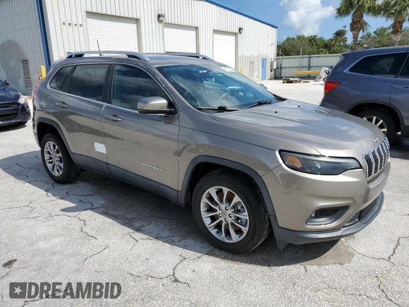 2019 Jeep Cherokee Latitude Plus with VIN 1C4PJLLX7KD109850, listed as a Copart auction lot 44535675 with 27,110 mi miles and Non Repairable. Bid and sale history available at DreamBid. Image 4.