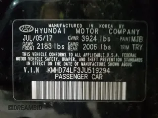 2018 Hyundai Elantra SE z VIN KMHD74LF3JU519294, wystawiony jako Copart lot #45653605 z przebiegiem 113 715 mil mil oraz Szkoda całkowita • Salvage title. Historia ofert i sprzedaży dostępna na DreamBid. Obrazek 15.