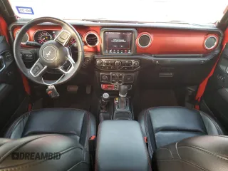 2022 Jeep Gladiator Rubicon with VIN 1C6JJTBGXNL163474, listed as a Copart auction lot 49156285 with 20,347 mi miles and Salvage title. Bid and sale history available at DreamBid. Image 8.